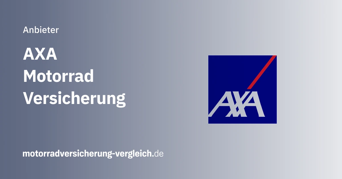 AXA Motorrad Versicherung