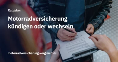 Motorradversicherung kündigen, wechseln